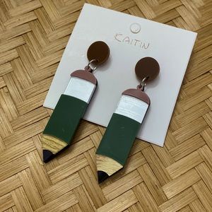 Pencil Teacher Earrings